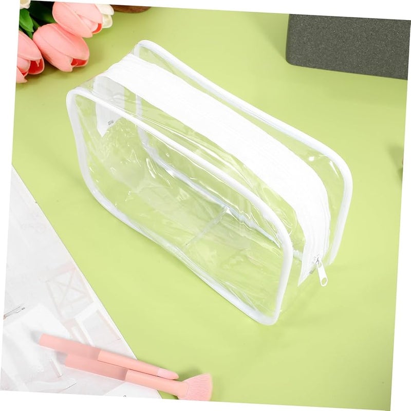 NOLITOY 10 حقيبة ماكياج سفر من PVC للنساء، حقيبة أدوات تجميل مقاومة للماء منظف مستحضرات التجميل - Image 5